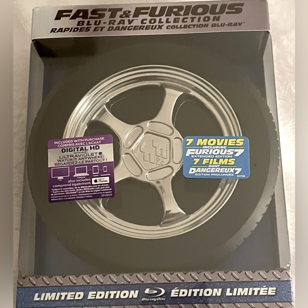Limited Edition~Fast & Furious-Blu-Ray Collection NWT -Unopened,Sealed Packaging